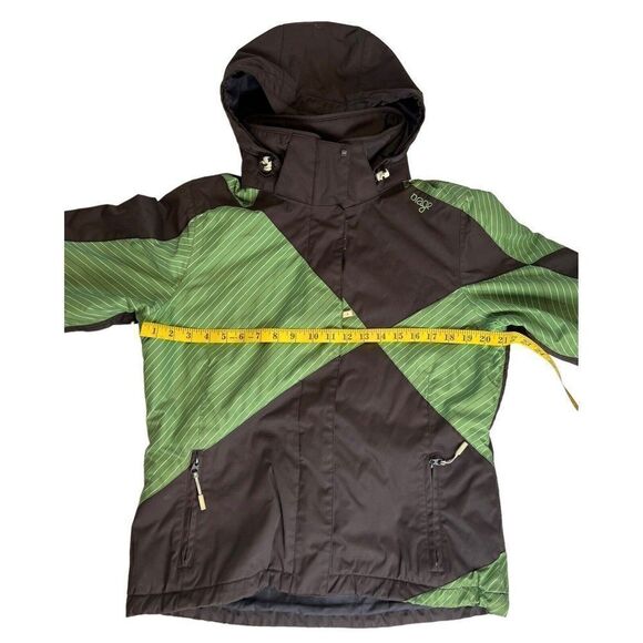 ORAGE Women’s Sofia Sz M Jacket Winter Sports Ski Snowboard Brown Green Hooded - Picture 8 of 13